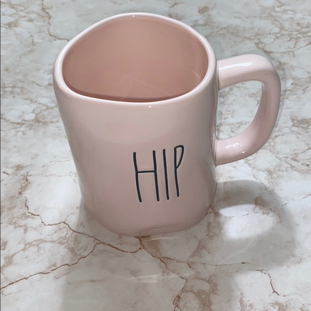 New Rae DUNN light pink HIP HOP mug